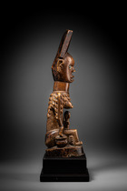Dignitaire féminine, R. D. Congo, Yombe, Taille: H: 35 cm (H: 13.8 inch), ID: 3053419 - 3/6