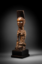 Dignitaire féminine, R. D. Congo, Yombe, Taille: H: 35 cm (H: 13.8 inch), ID: 3053419 - 5/6