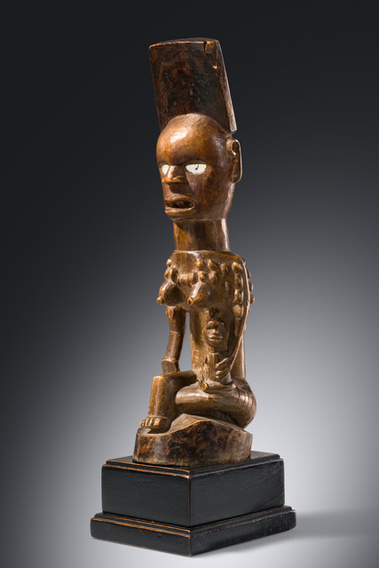Dignitaire féminine, R. D. Congo, Yombe, Taille: H: 35 cm (H: 13.8 inch), ID: 3053419