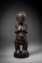 Weibliche Ahnenfigur, D. R. Kongo, Luba, Größe: H: 34 cm (H: 13.4 inch), ID: 3053443 - 2/5