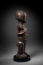 Weibliche Ahnenfigur, D. R. Kongo, Luba, Größe: H: 34 cm (H: 13.4 inch), ID: 3053443 - 3/5