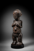 Weibliche Ahnenfigur, D. R. Kongo, Luba, Größe: H: 34 cm (H: 13.4 inch), ID: 3053443 - 5/5