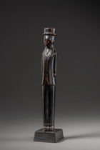 Figure d’un fonctionnaire colonial portugais, Afrique du Sud, Nguni / Tsonga, Taille: H: 25,5 cm (H: 10.0 inch), ID: 3053416 - 4/5