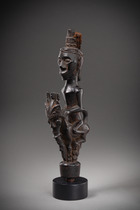 Figürlich beschnitzter Verschluss eines Medizinbehälters "perminaken", Indonesien - Sumatra, Toba-Batak, Größe: H: 26,5 cm (H: 10.4 inch), ID: 3053534 - 4/5