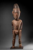 Stehende männliche Figur, Papua-Neuguinea - Sepik, Größe: H: 88 cm (H: 34.6 inch), ID: 3053486 - 5/5