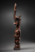Ahnenfigur "adu zatua", Indonesien - Nias, Größe: H: 39,5 cm (H: 15.6 inch), ID: 3053449 - 3/4