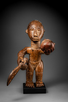 Stehende Figur "obrafo", Ghana, Ashanti, Größe: H: 37 cm (H: 14.6 inch), ID: 3053437 - 5/5