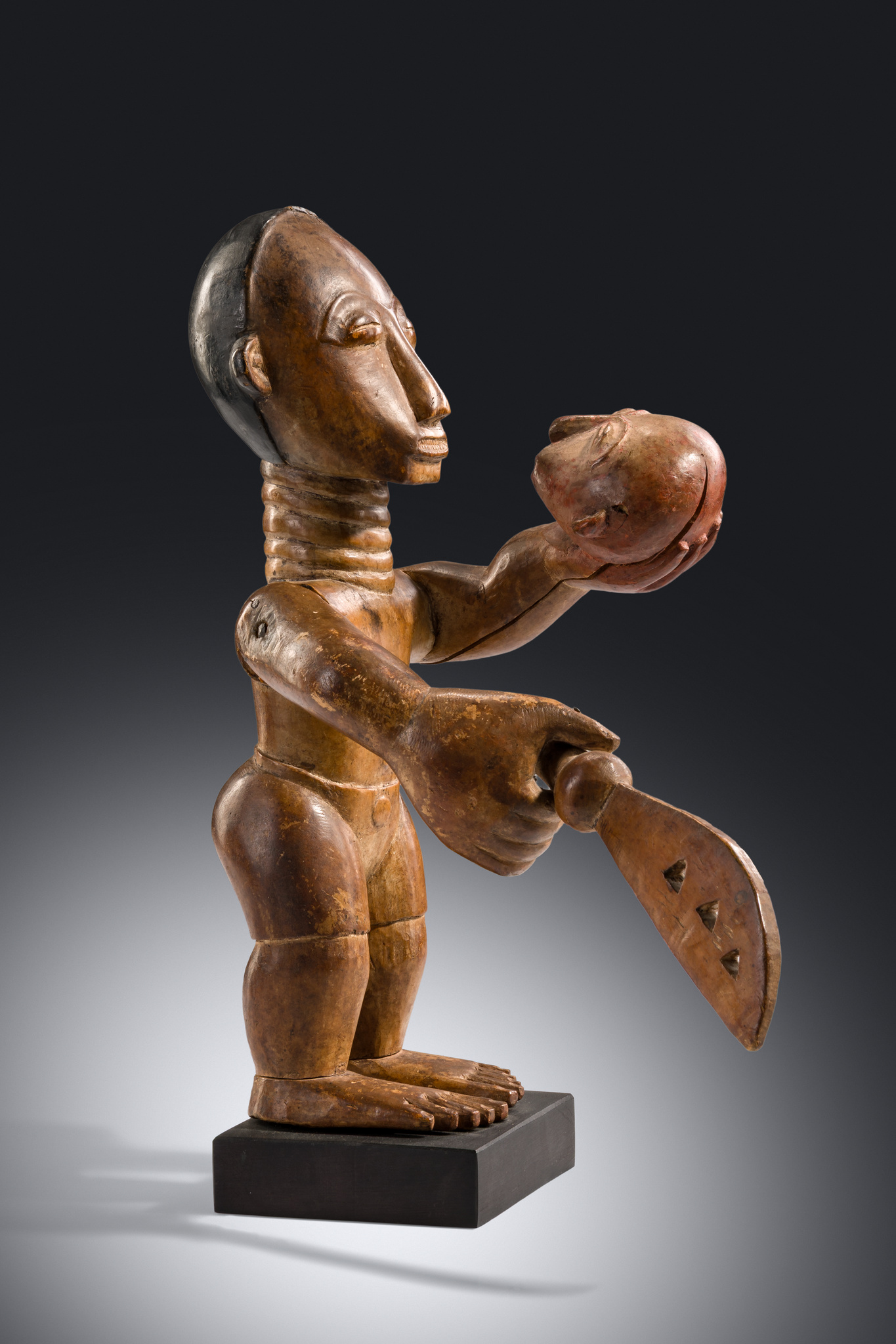 Stehende Figur "obrafo", Ghana, Ashanti, Größe: H: 37 cm (H: 14.6 inch), ID: 3053437