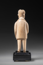 Colon figure: European, D. R. Congo, Bakongo, Size: H: 9,5 cm (H: 3.7 inch), ID: 3053415 - 4/5
