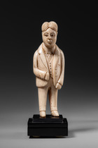 Colon figure: European, D. R. Congo, Bakongo, Size: H: 9,5 cm (H: 3.7 inch), ID: 3053415 - 5/5