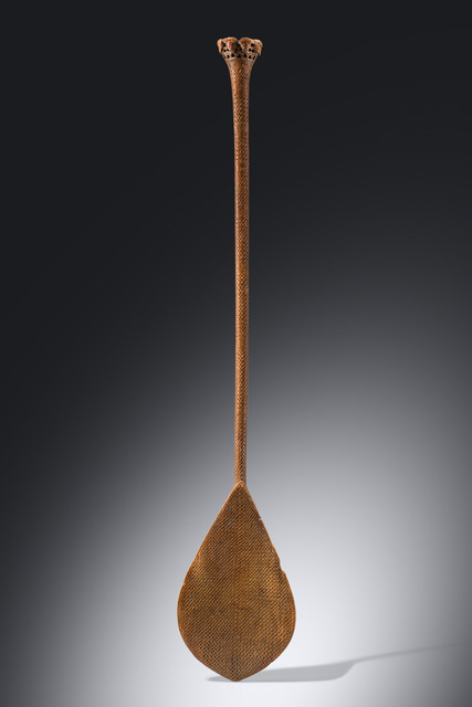 Pagaie cérémonielle "hoe", Îles Australes, Taille: H: 116,5 cm (H: 45.9 inch), ID: 3053433