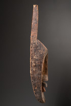 Rare anthropozoomorphe mask, D. R. Congo, Sundi, Size: H: 66 cm (H: 26.0 inch), ID: 3053481 - 2/5