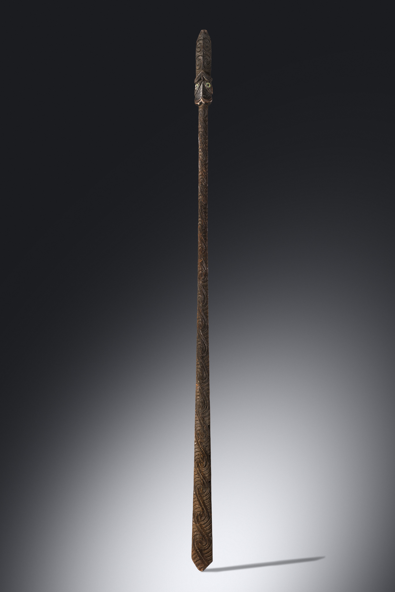 Langer Kampfstab oder Stechkeule "taiaha", Neuseeland, Maori, Größe: L: 178 cm (L: 70.1 inch), ID: 3053431
