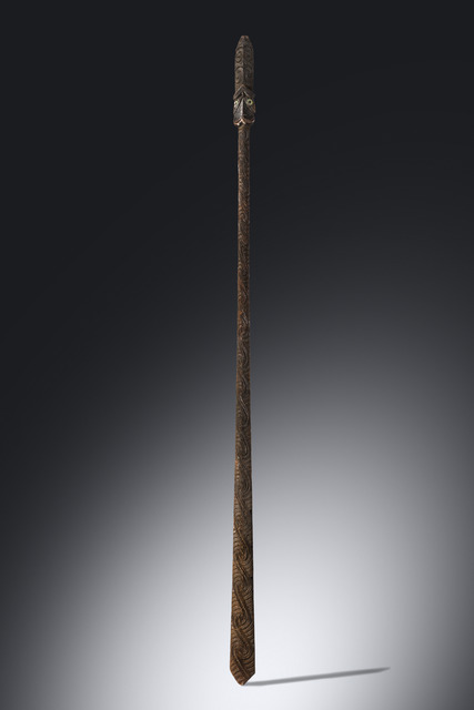 Long bâton de combat ou massue d’estoc "taiaha", Nouvelle-Zélande, Maori, Taille: L: 178 cm (L: 70.1 inch), ID: 3053431
