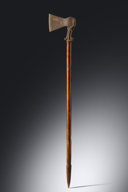 Hache de guerre, Îles Salomon, Taille: L: 100,5 cm (L: 39.6 inch), ID: 3053506