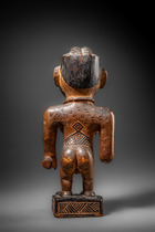 Female power figure "nkisi" (pl. "mankisi"), D. R. Congo, Vili, Size: H: 28 cm (H: 11.0 inch), ID: 3053641 - 5/6