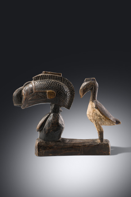 Objet cultuel zoomorphe rare, Guinée, Baga, Taille: H: 25,5 cm, B: 31 cm (H: 10.0 inch, B: 12.2 inch), ID: 3053659