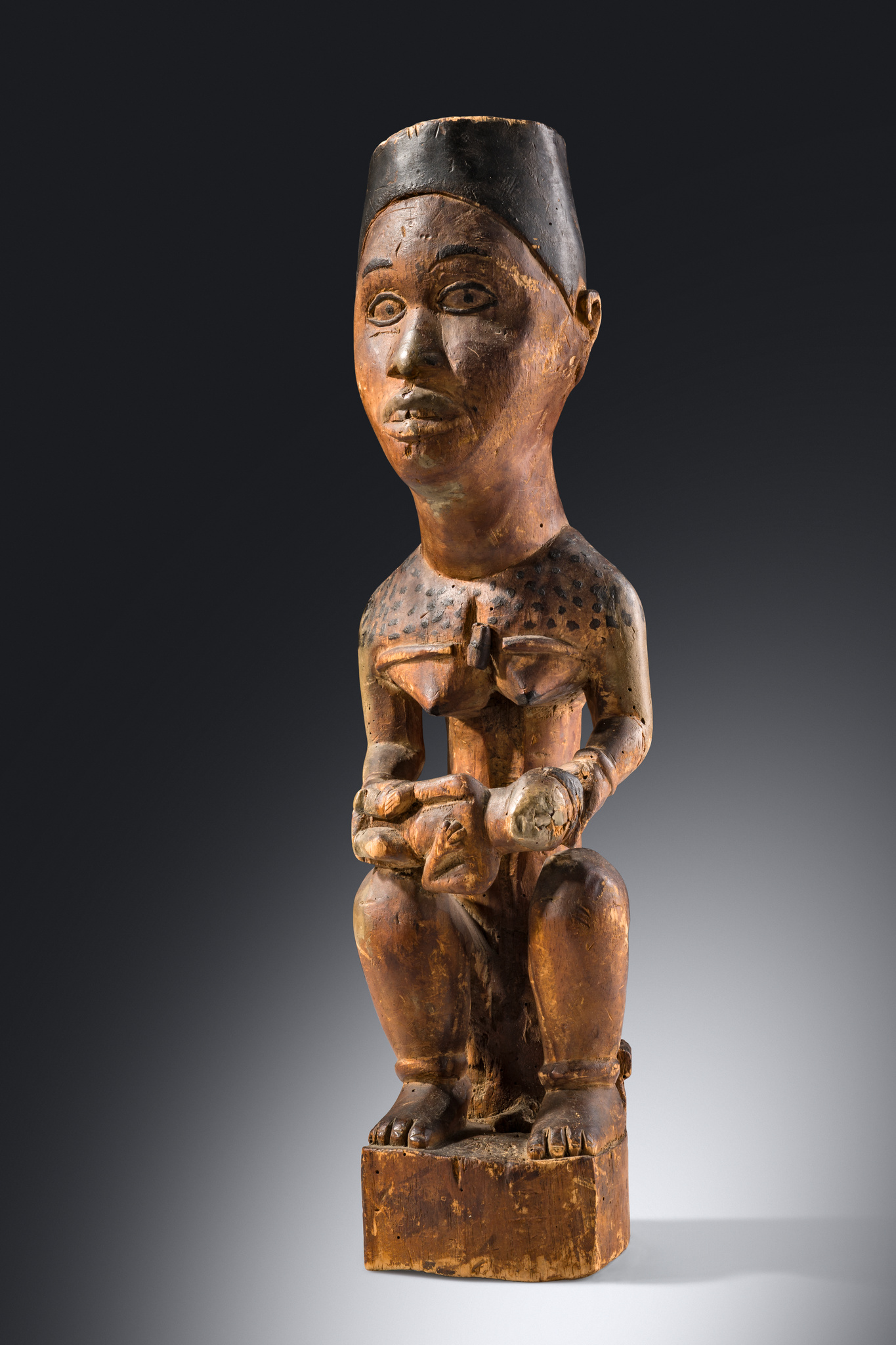 Maternité "phemba", av. 1920, R. D. Congo, Yombe, Taille: H: 50,5 cm (H: 19.9 inch), ID: 3053640