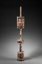 Grabpfosten "pukamani", Australien - Tiwi Inseln, Größe: H: 91 cm (H: 35.8 inch), ID: 3053595 - 5/5