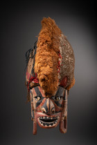 Masque malagan "tatanua", fin du XIXe siècle, Papouasie-Nouvelle-Guinée - Archipel Bismarck - Nouvelle Irlande, Taille: H: 45 cm (H: 17.7 inch), ID: 3053574 - 2/5