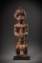 Männliche Wächterfigur eines Reliquienensembles "byeri", Kamerun, Beti-Fang, Mabea, Größe: H: 35,5 cm (H: 14.0 inch), ID: 3053603 - 2/5