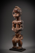 Männliche Wächterfigur eines Reliquienensembles "byeri", Kamerun, Beti-Fang, Mabea, Größe: H: 35,5 cm (H: 14.0 inch), ID: 3053603 - 5/5
