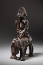 Equestrian figure "syonfolo", Côte d'Ivoire, Senufo, Size: H: 26 cm L: 21,5 cm (H: 10.2 inch L: 8.5 inch), ID: 3053643 - 3/6