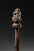 Bouchon de calebasse "mtete", Mozambique, Makonde, Taille: H: 17 cm (without base) (H: 6.7 inch (without base)), ID: 3053577 - 2/5