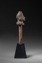 Bouchon de calebasse "mtete", Mozambique, Makonde, Taille: H: 17 cm (without base) (H: 6.7 inch (without base)), ID: 3053577 - 5/5