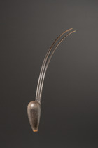 Élégante épingle à cheveux avec boîte à tabac à priser, Afrique du Sud, Zoulou, Taille: H: 25,2 cm (H: 9.9 inch), ID: 3053576 - 3/5