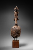 Rare anthropomorphic spoon, Cameroon, Kaka, Size: H: 31,5 cm (H: 12.4 inch), ID: 3053581 - 4/5