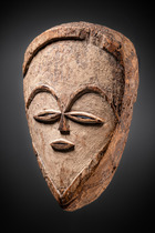 Ahnengeistmaske "moghondzi", Gabun, Vuvi, Größe: H: 29 cm (H: 11.4 inch), ID: 3053570 - 3/4