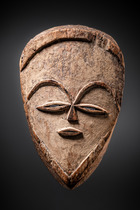 Ahnengeistmaske "moghondzi", Gabun, Vuvi, Größe: H: 29 cm (H: 11.4 inch), ID: 3053570 - 4/4