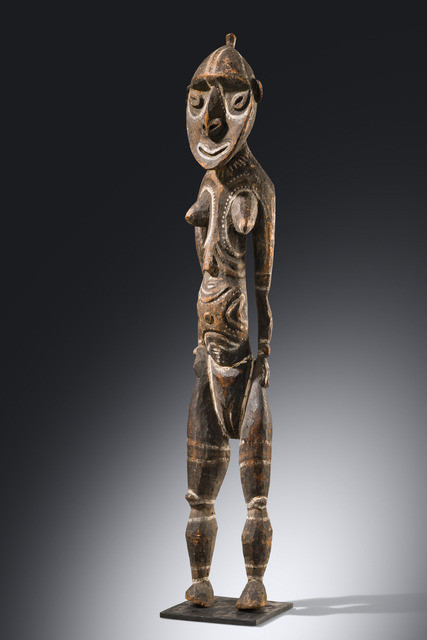 Figure féminine debout "nogwi", Papouasie-Nouvelle-Guinée - Washkuk, Kwoma, Taille: H: 97,5 cm (H: 38.4 inch), ID: 3053590