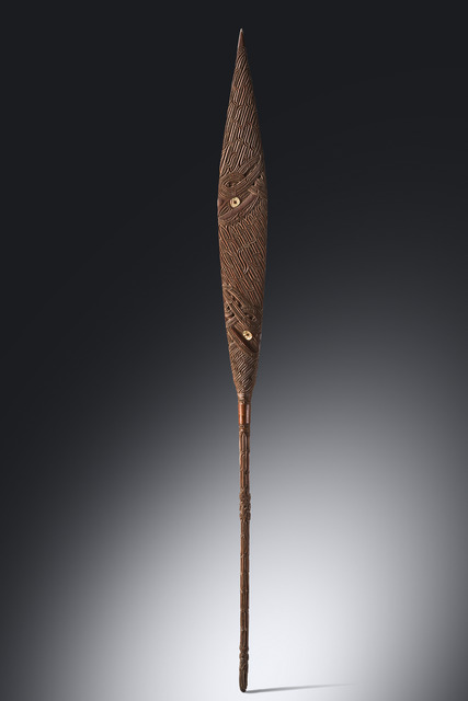 Pagaie, Nouvelle-Zélande, Maori, Taille: H: 157 cm (H: 61.8 inch), ID: 3053599