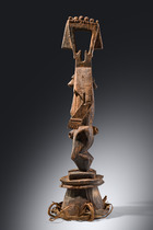 Janus-faced dance crest, Nigeria, Ijaw, Size: H: 77,5 cm (H: 30.5 inch), ID: 3053591 - 2/7