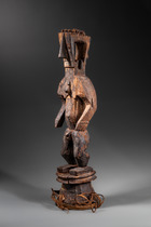 Janus-faced dance crest, Nigeria, Ijaw, Size: H: 77,5 cm (H: 30.5 inch), ID: 3053591 - 7/7
