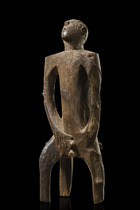 Sitzende männliche Figur, Tansania, Nyamwesi, Größe: H: 58 cm (H: 22.8 inch), ID: 3053562 - 9/9