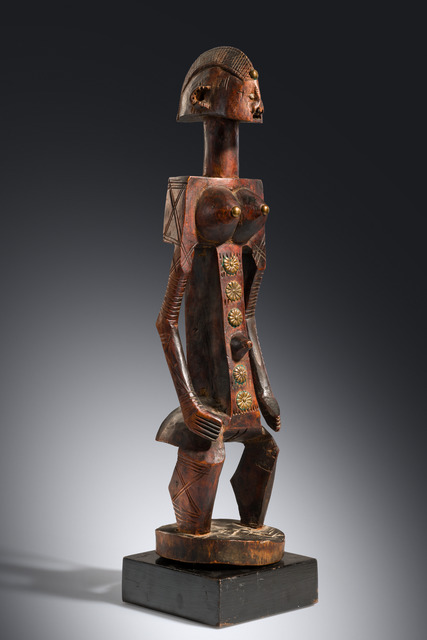 Figure féminine debout "jo nyeleni", Mali, Bamana, Taille: H: 53,5 cm (H: 21.1 inch), ID: 3053579
