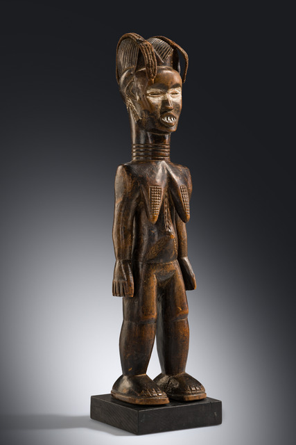 Figure féminine debout " lü mä ", Côte d'Ivoire, Dan, Taille: H: 48 cm (H: 18.9 inch), ID: 3053542
