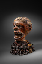 Cimier anthropomorphe, Nigéria, Boki, Taille: H: 24 cm (H: 9.4 inch), ID: 3053466 - 3/7