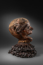 Cimier anthropomorphe, Nigéria, Boki, Taille: H: 24 cm (H: 9.4 inch), ID: 3053466 - 4/7