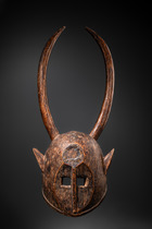 Zoomorphic mask "misikun", Mali, Minianka, Size: H: 44,5 cm (H: 17.5 inch), ID: 3053469 - 6/6