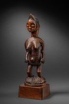 Stehende weibliche Figur, Gabun, Punu, Größe: H: 20,5 cm (H: 8.1 inch), ID: 3053464 - 2/5