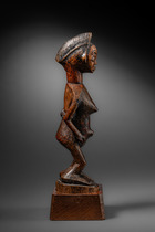 Stehende weibliche Figur, Gabun, Punu, Größe: H: 20,5 cm (H: 8.1 inch), ID: 3053464 - 3/5