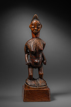 Stehende weibliche Figur, Gabun, Punu, Größe: H: 20,5 cm (H: 8.1 inch), ID: 3053464 - 5/5