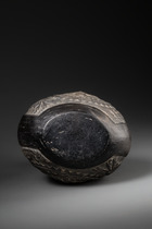 Reliefiertes Flaschengefäß, Späte Zwischenperiode, ca. 900 - 1470 n.Chr., Peru, Chimu, Größe: H: 20,5 cm (H: 8.1 inch), ID: 3053523 - 5/5
