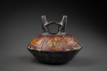 Double-spout vessel, ca. 600 - 200 BC, Peru, Paracas, Size: H: 16 cm (H: 6.3 inch), ID: 3053519 - 4/7