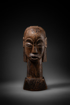 Anthropomorphic head, Gabon, Fang, Size: H: 23,5 cm (H: 9.3 inch), ID: 3053554 - 2/5