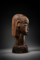 Anthropomorphic head, Gabon, Fang, Size: H: 23,5 cm (H: 9.3 inch), ID: 3053554 - 3/5